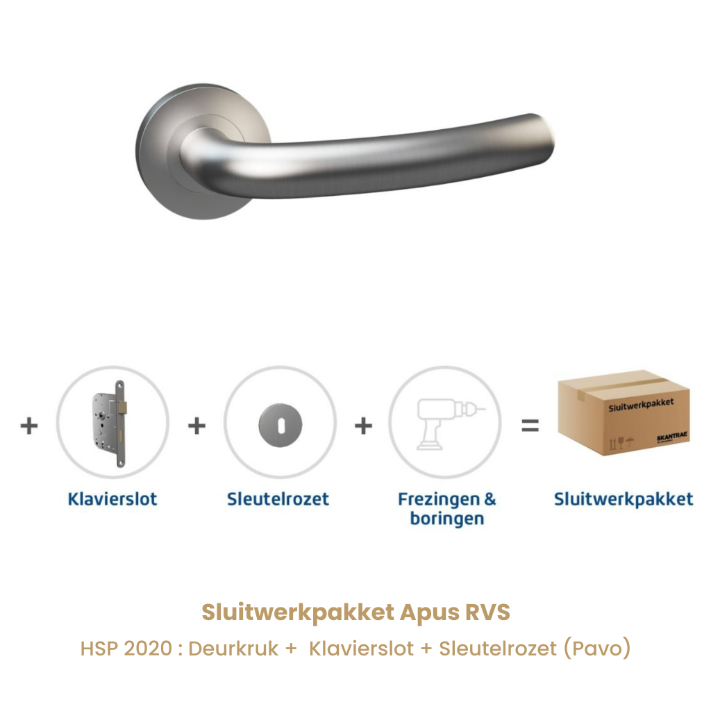 Skantrae Sluitwerkpakket Apus RVS